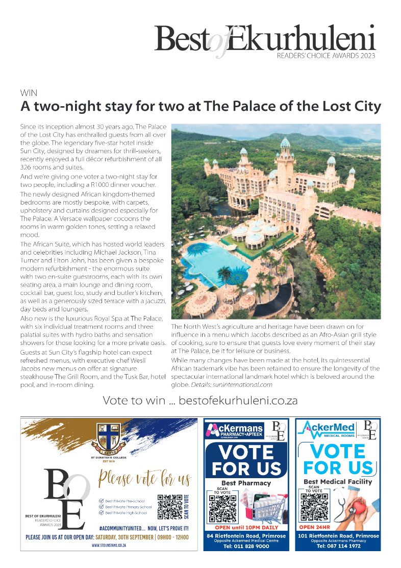 Best of Ekurhuleni Readers Choice Awards 2023 page 6