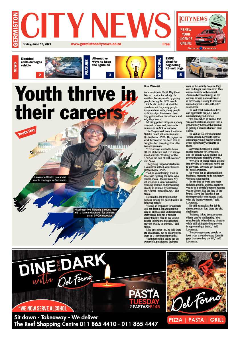 Germiston City News 18 June 2021 page 1