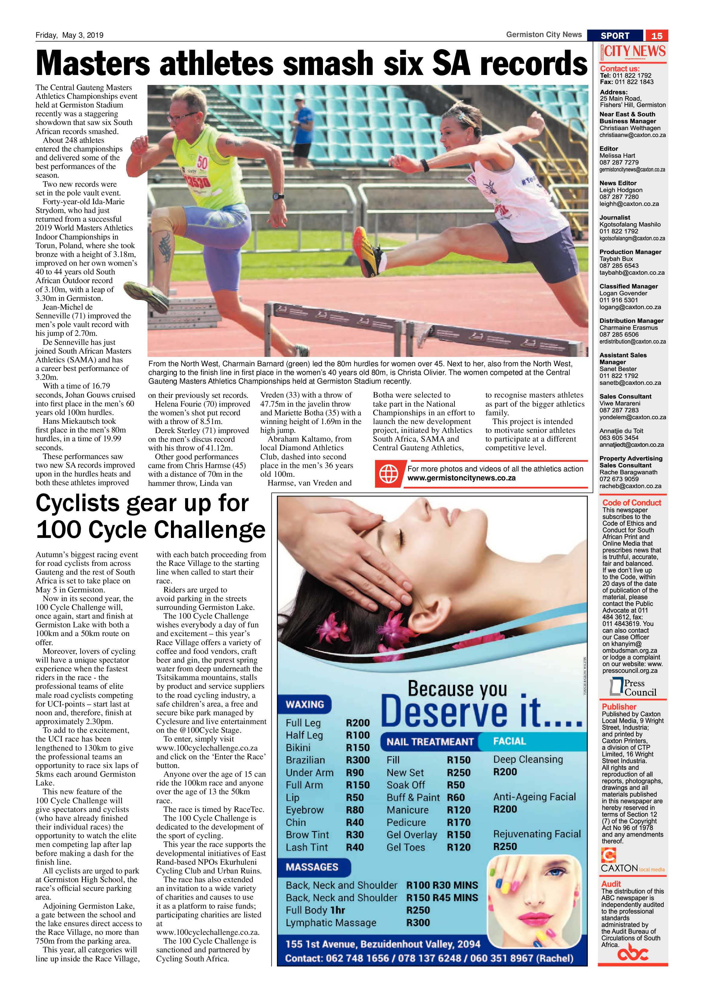 Germiston City News 01 May 2019 page 15