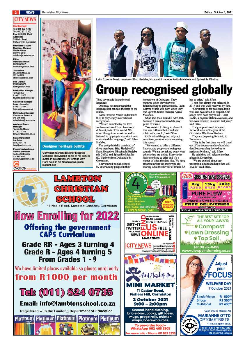 Germiston City News 01 October 2021 page 2