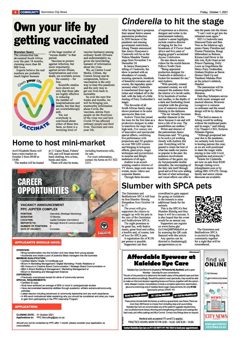 Germiston City News 01 October 2021 page 4