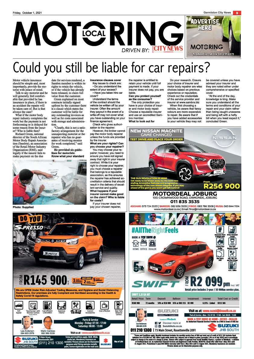 Germiston City News 01 October 2021 page 9