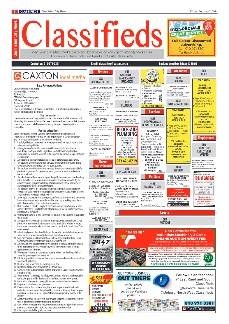 Germiston City News 02 February 2024 page 6