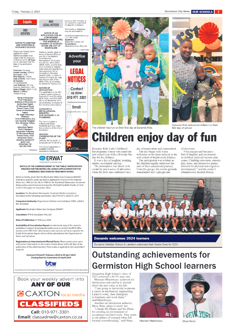 Germiston City News 02 February 2024 page 7