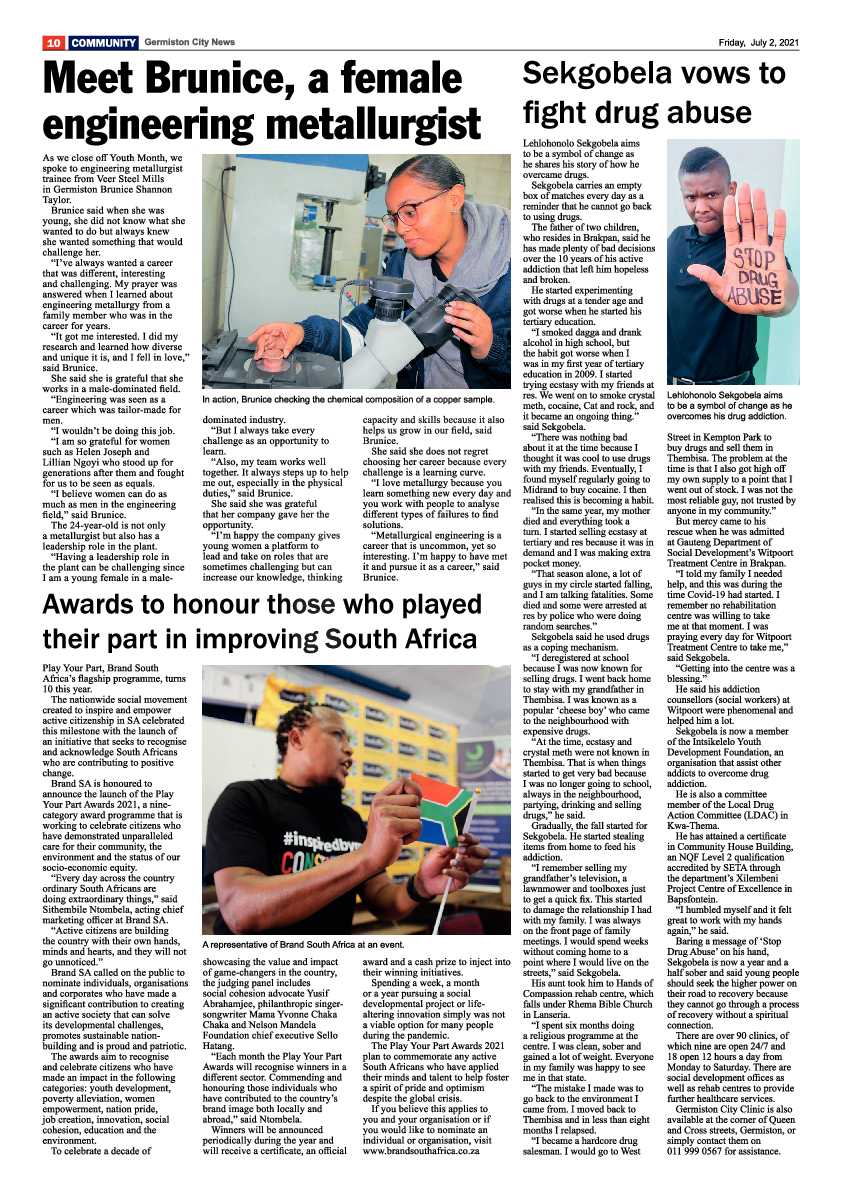 Germiston City News 02 July 2021 page 10