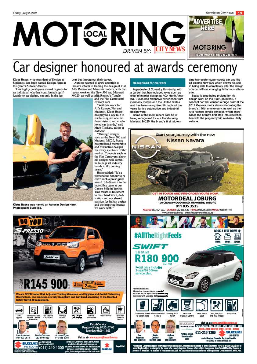 Germiston City News 02 July 2021 page 13