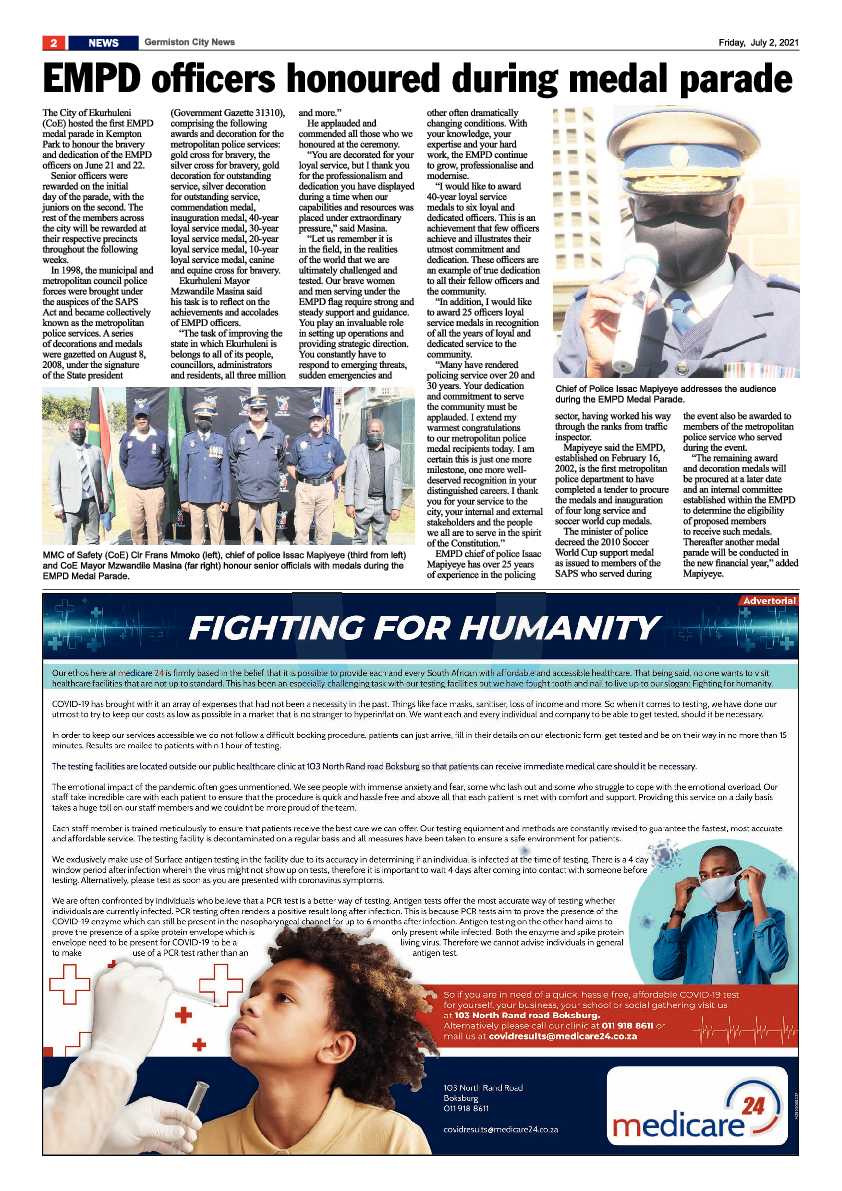 Germiston City News 02 July 2021 page 2