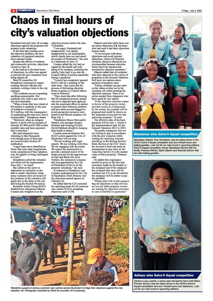 Germiston City News 02 July 2021 page 8
