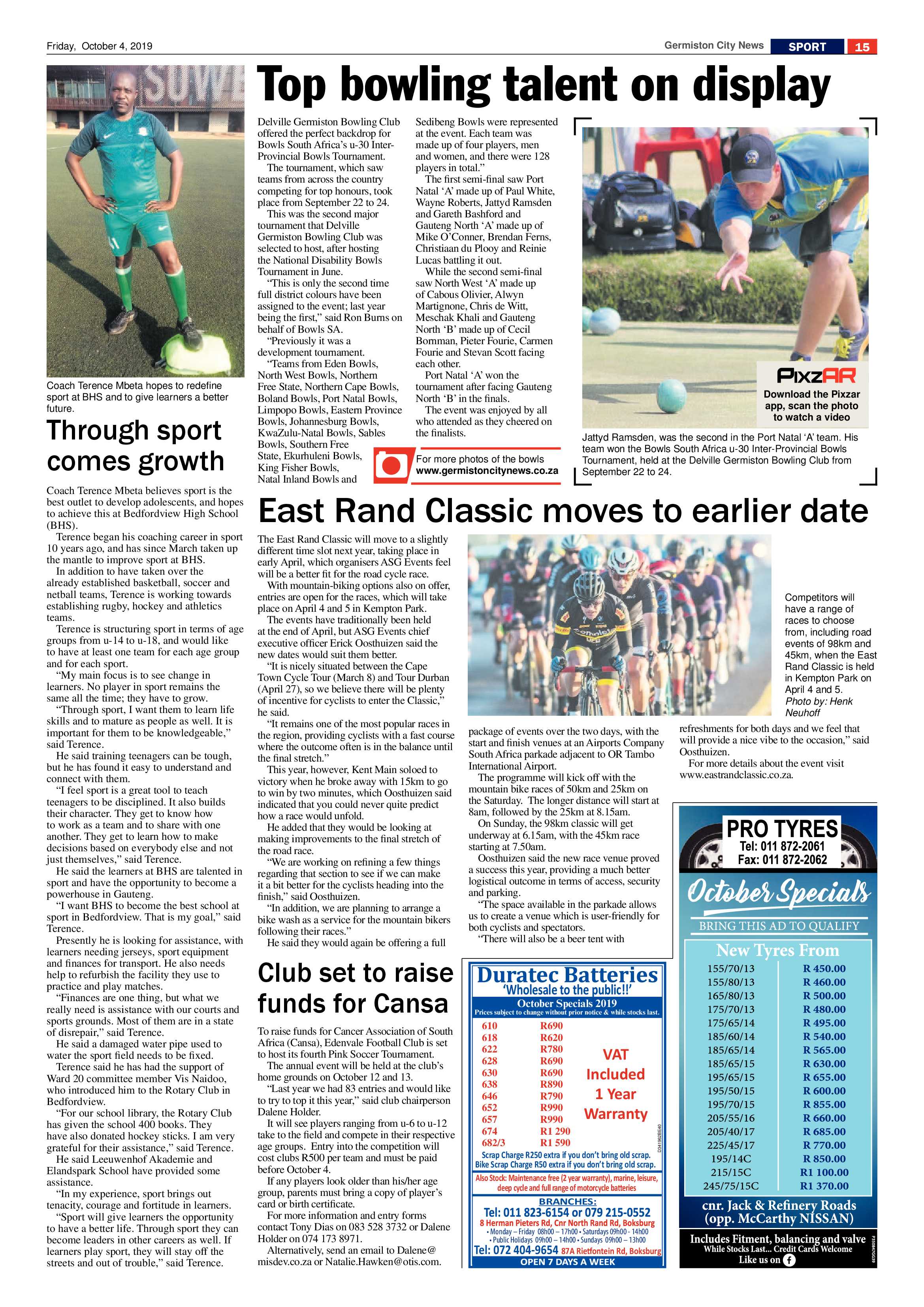 Germiston City News 02 October 2019 page 15