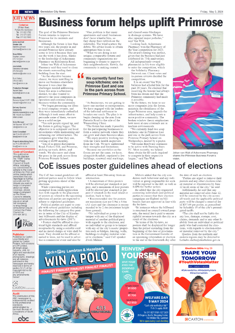 Germiston City News 03 May 2024 page 2