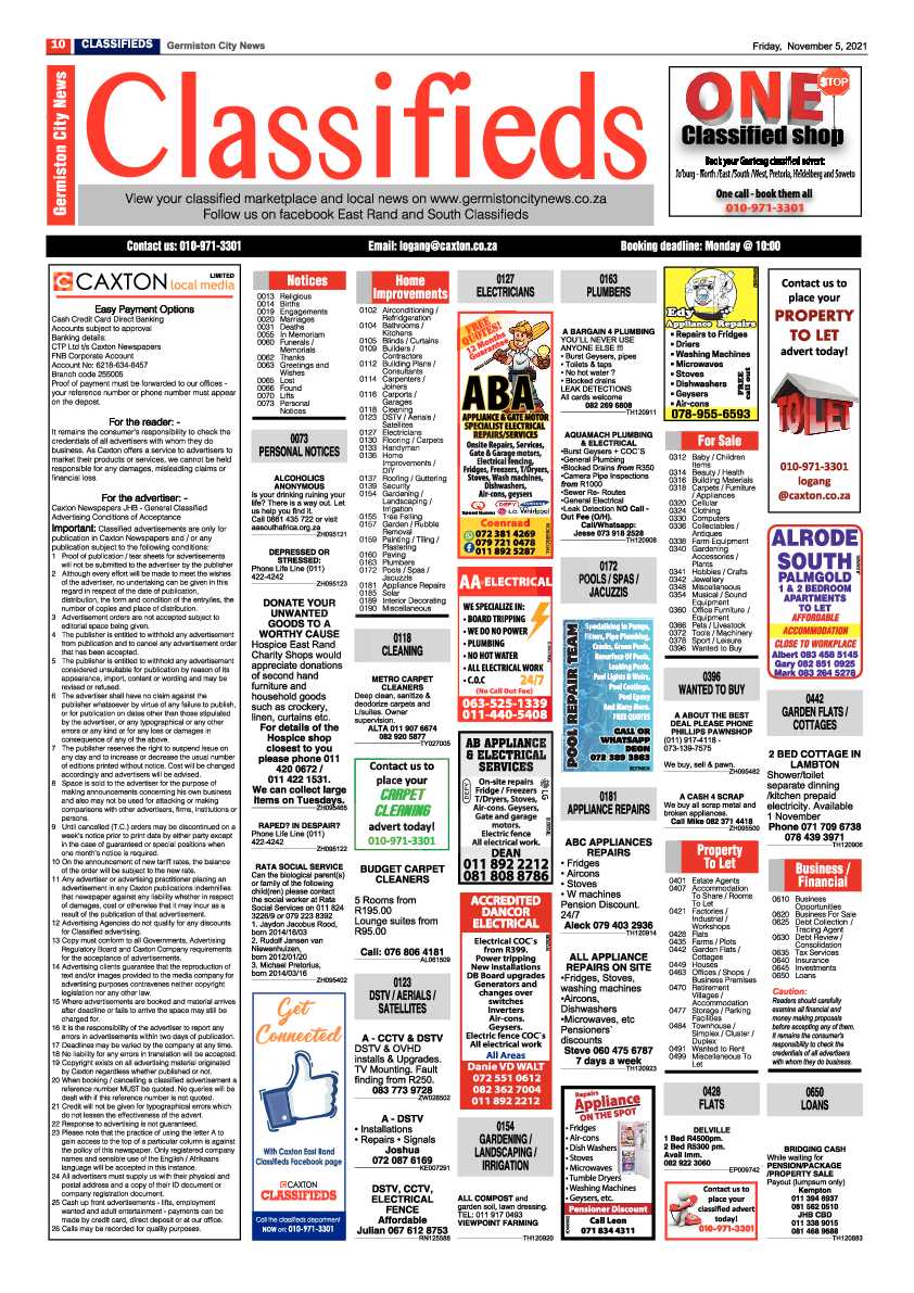 Germiston City News 03 November 2021 page 12