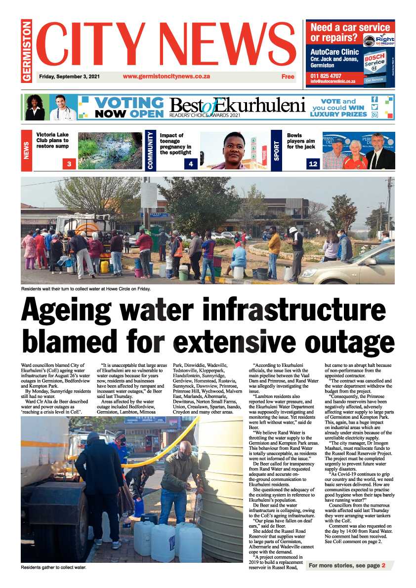Germiston City News 03 September 2021 page 1