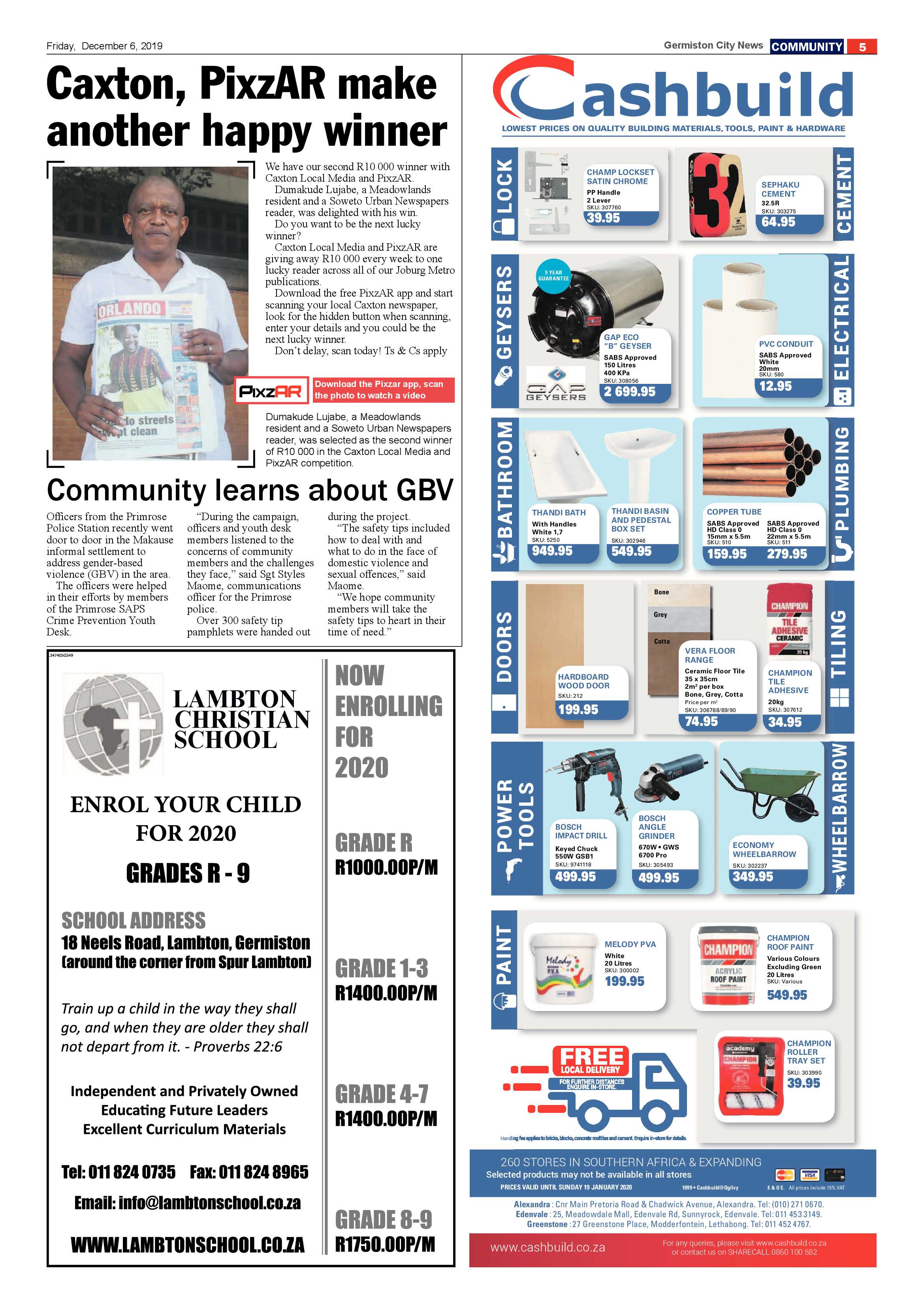 Germiston City News 04 December 2019 page 5