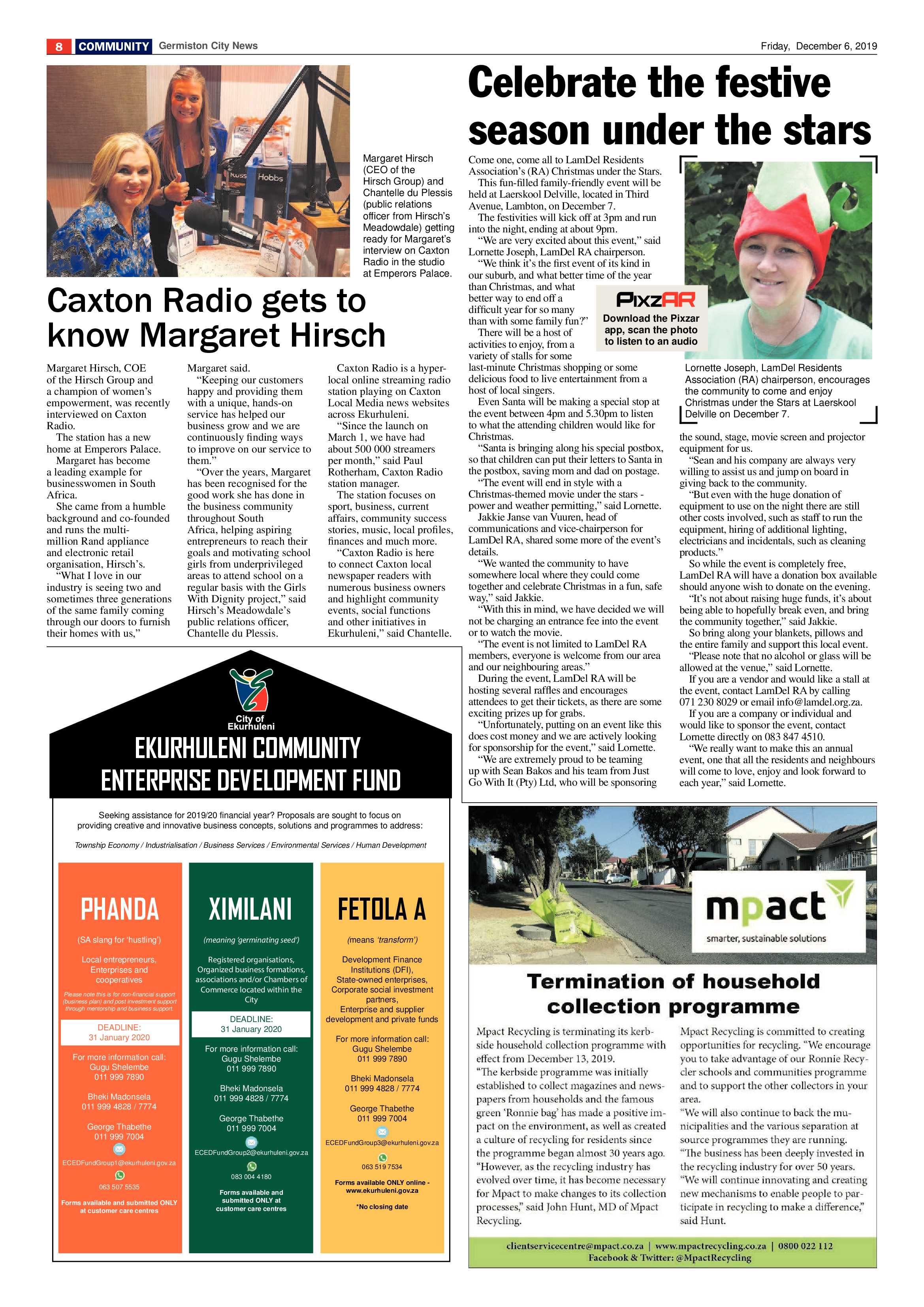 Germiston City News 04 December 2019 page 8