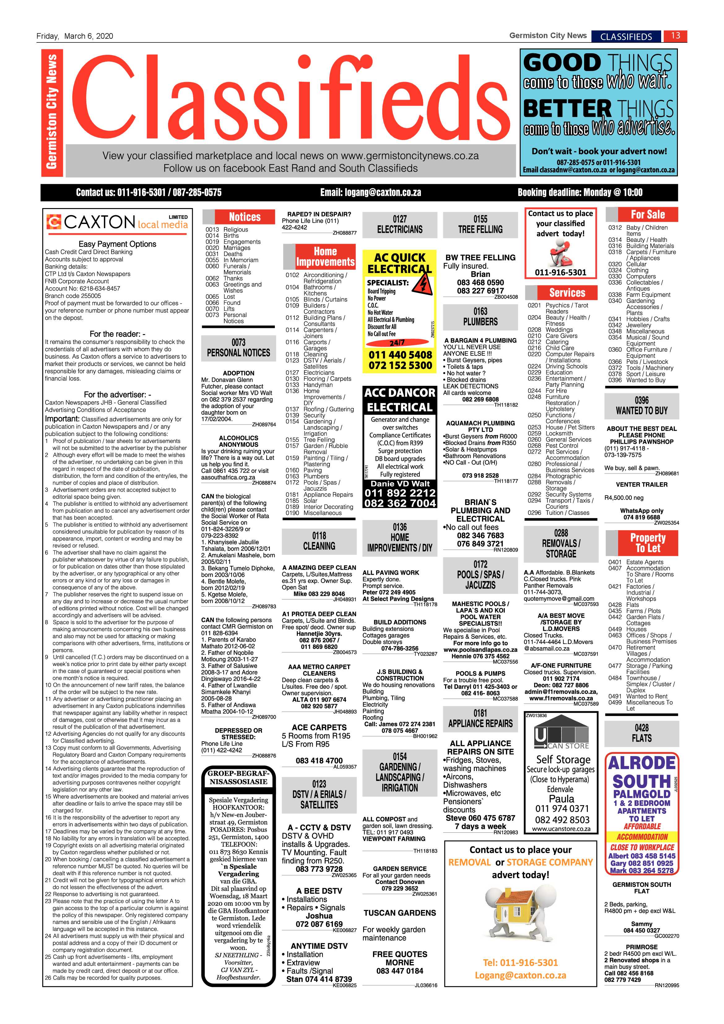 Germiston City News 04 March 2020 page 13