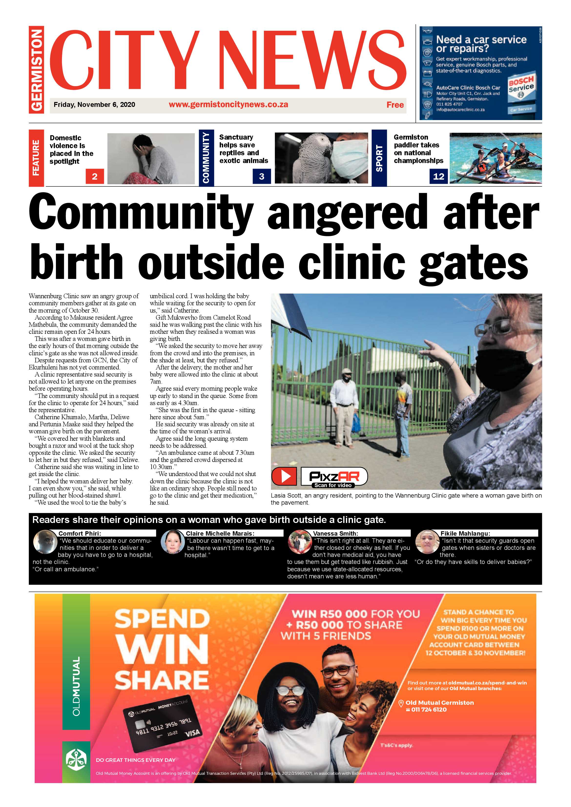 Germiston City News 04 November  2020 page 1