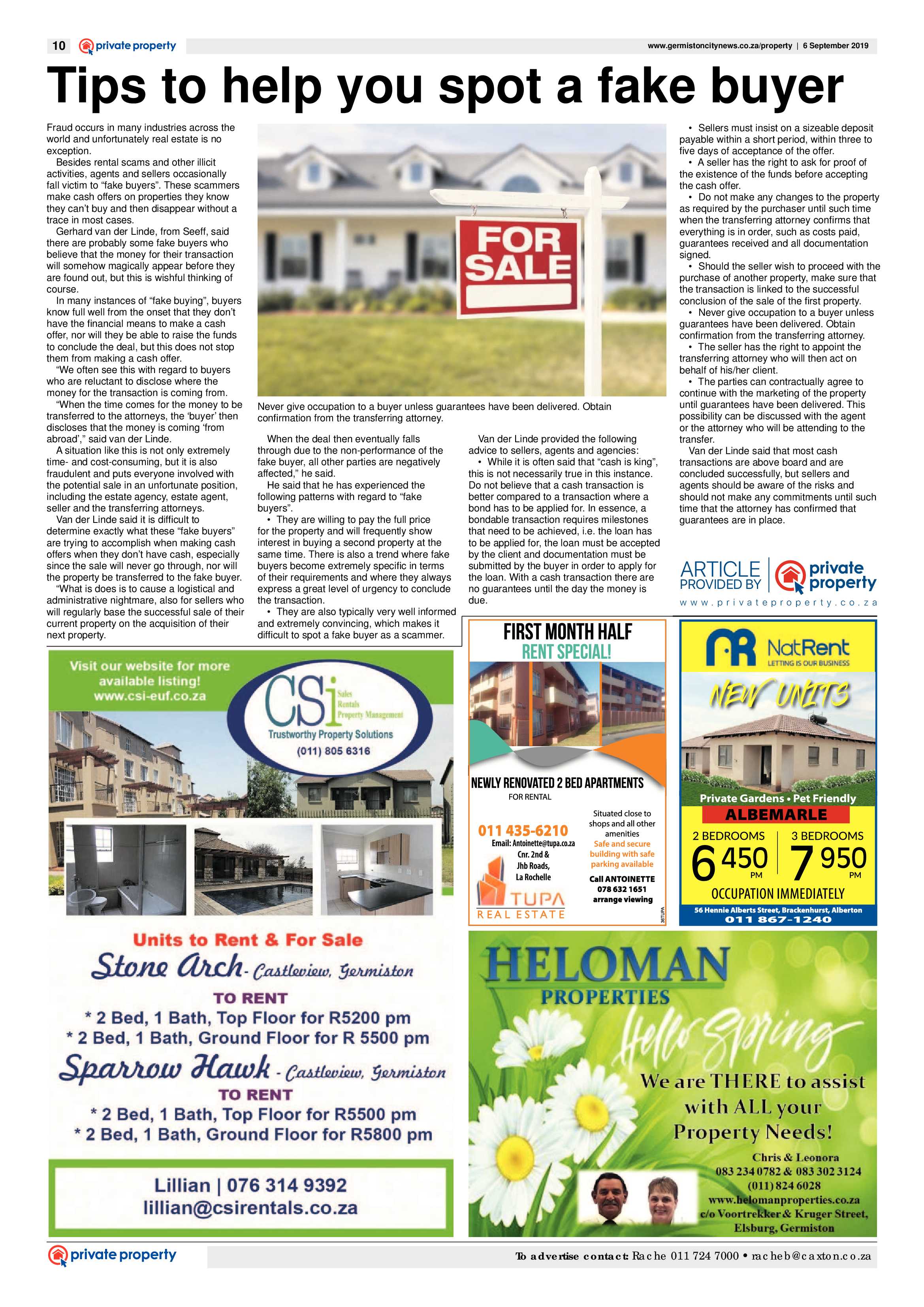 Germiston City News 04 September 2019 page 10
