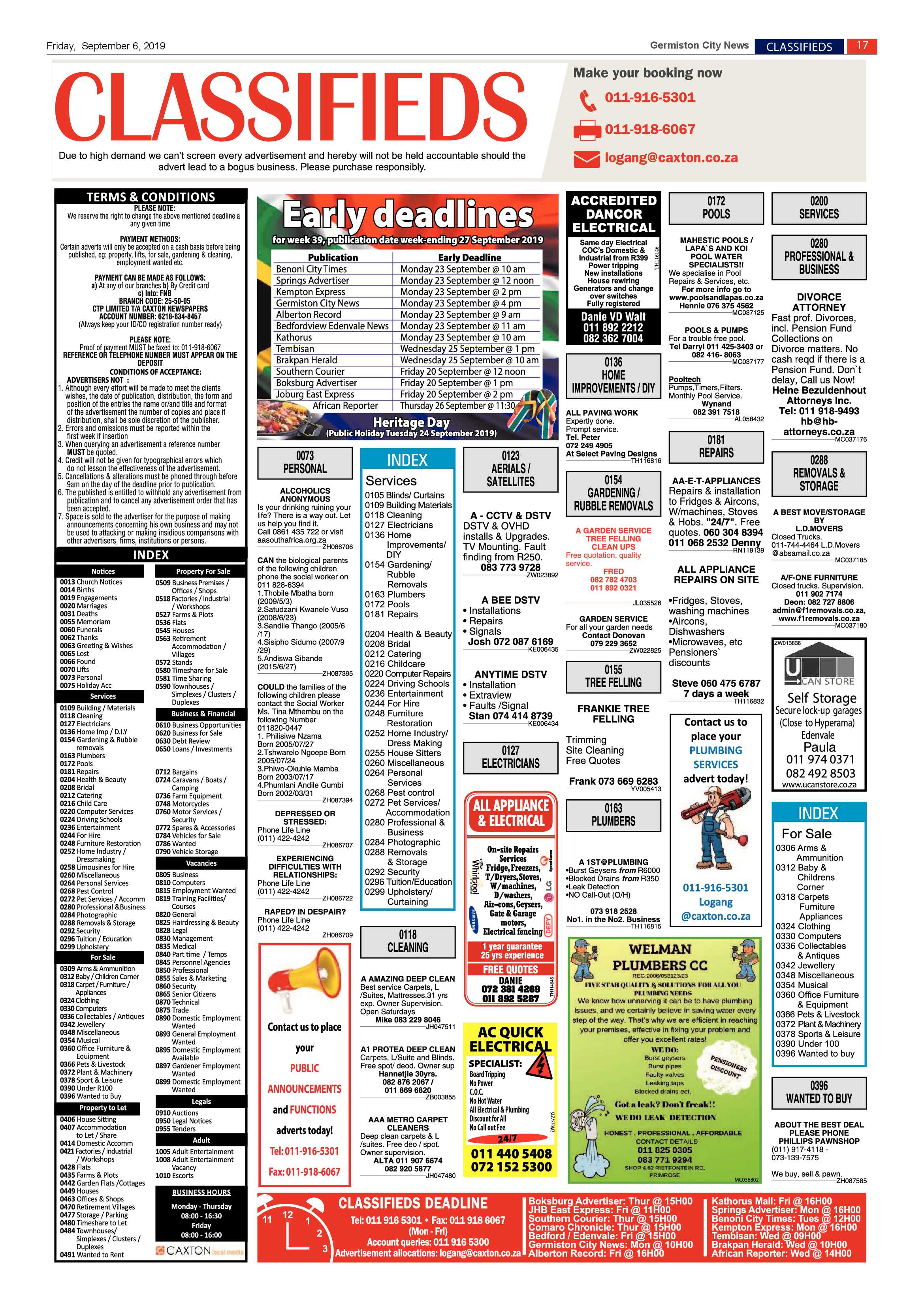 Germiston City News 04 September 2019 page 17