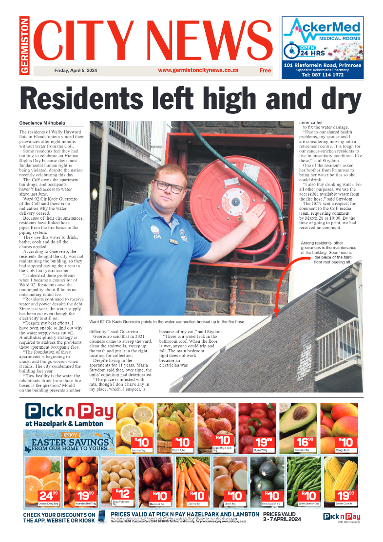 Germiston City News 05 April 2024 page 1