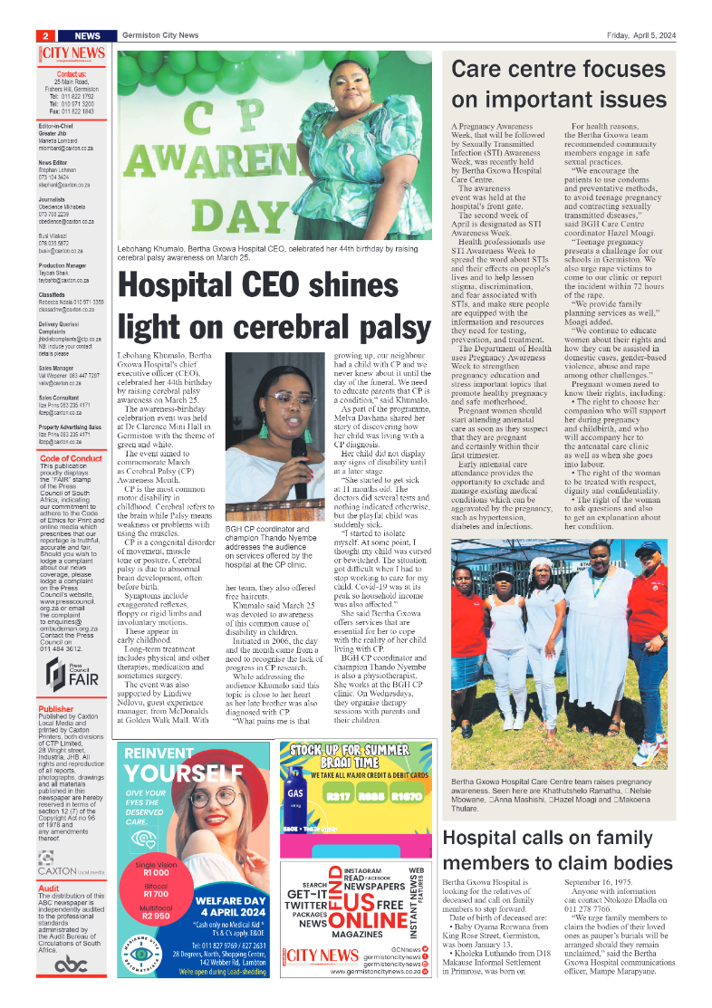 Germiston City News 05 April 2024 page 2