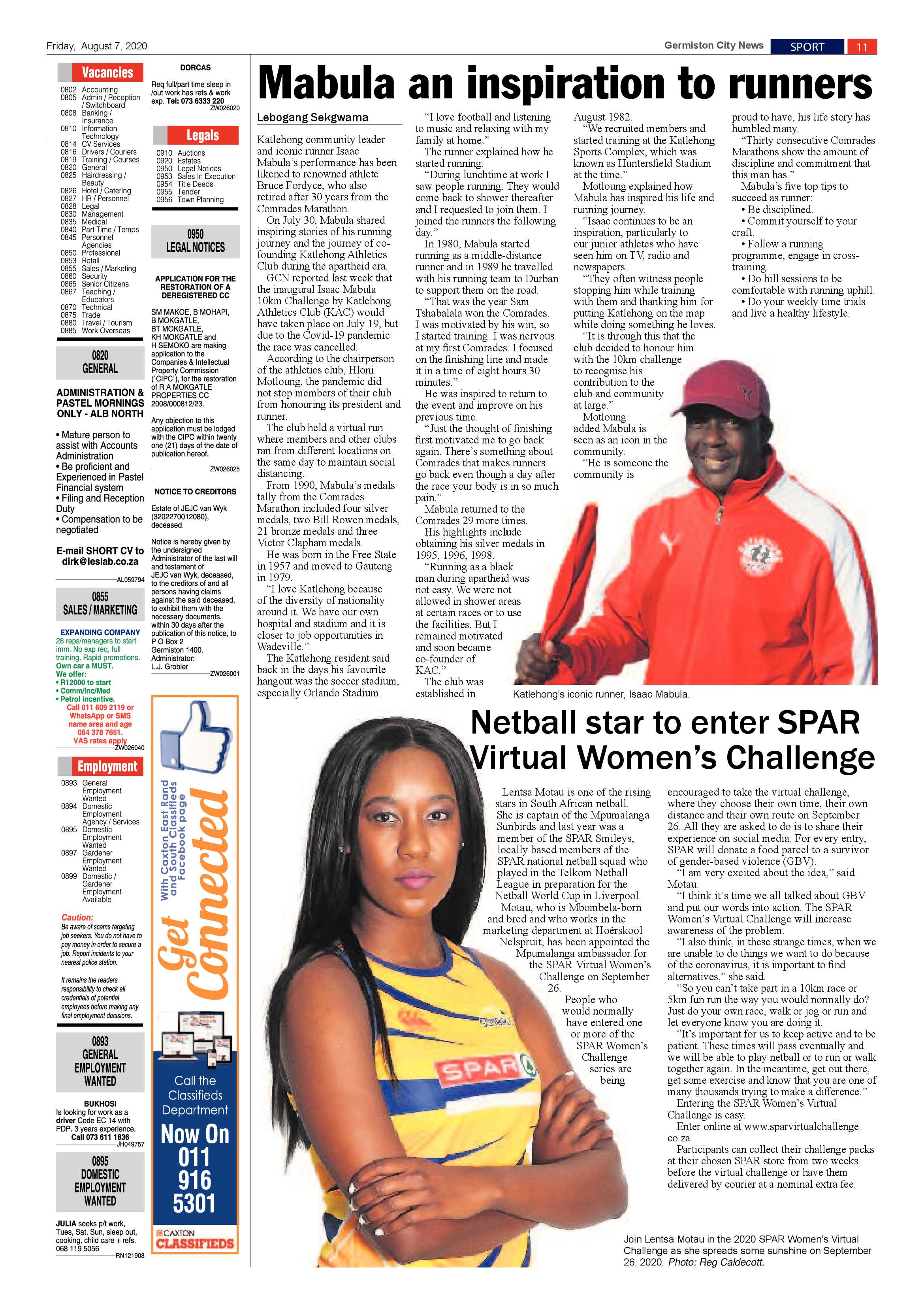 Germiston City News 05 August 2020 page 11