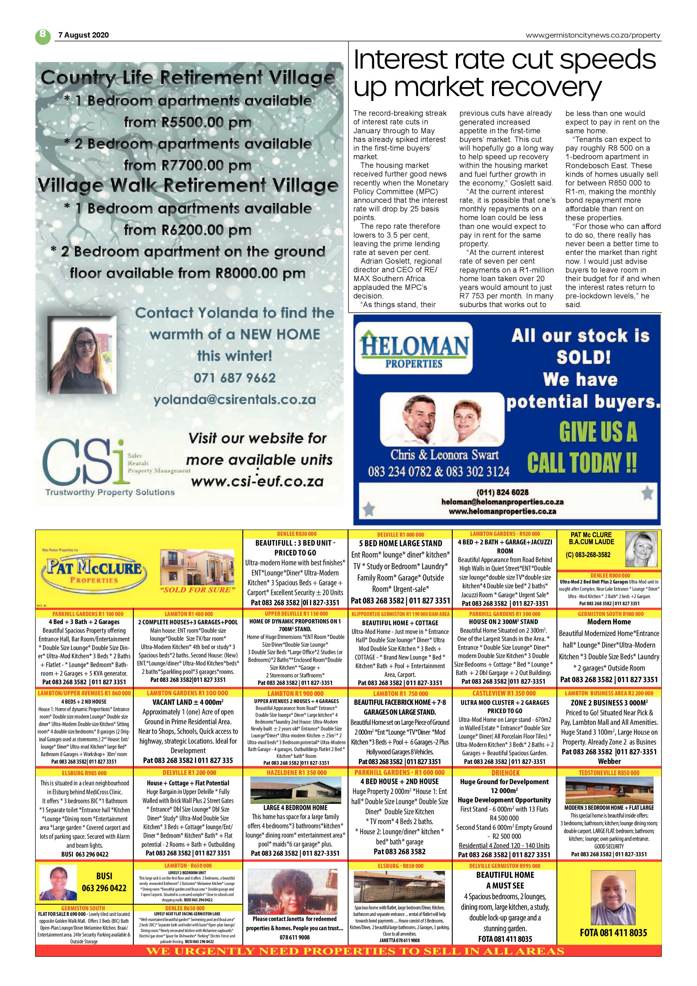 Germiston City News 05 August 2020 page 8