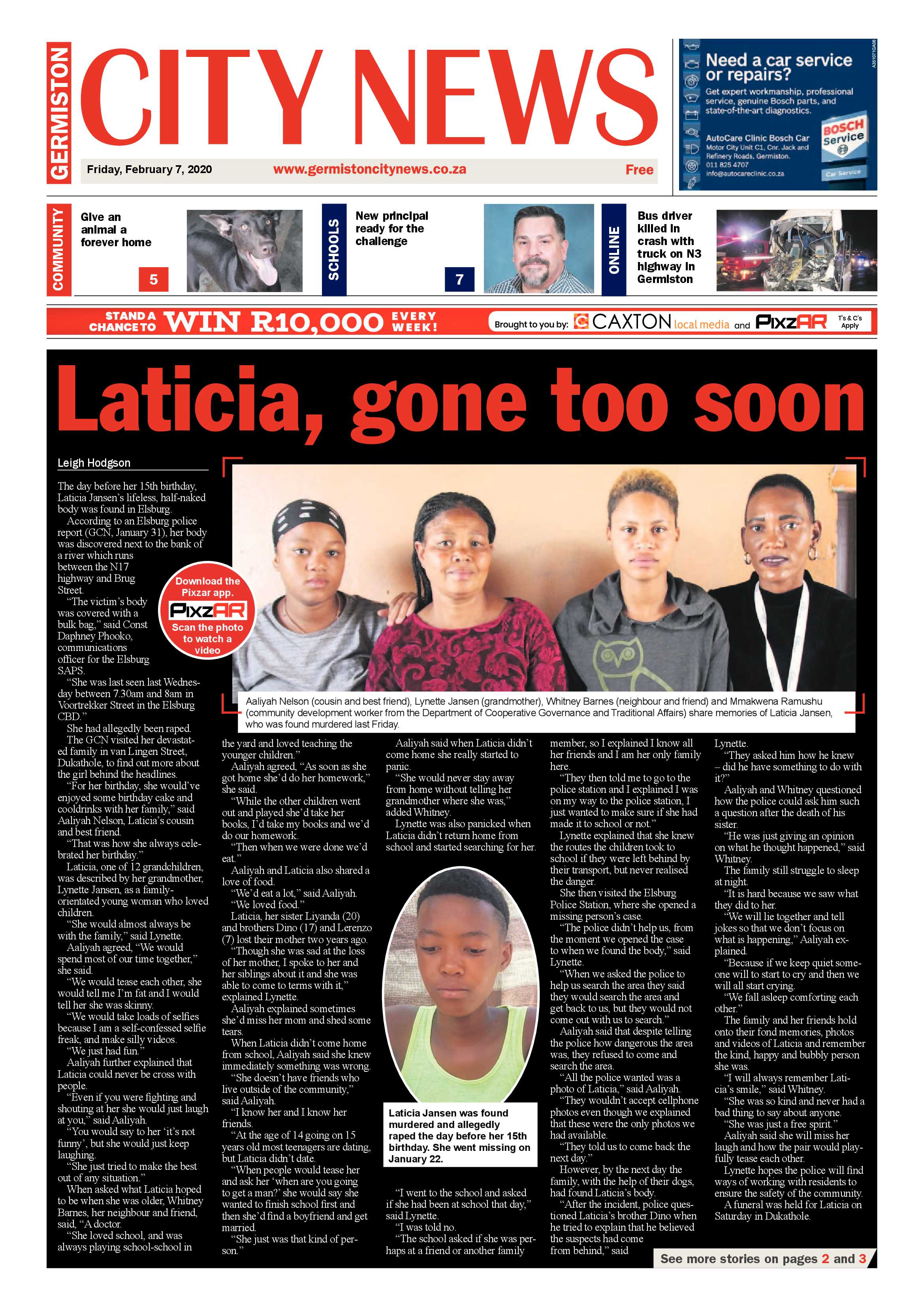 Germiston City News 05 February 2020 page 1