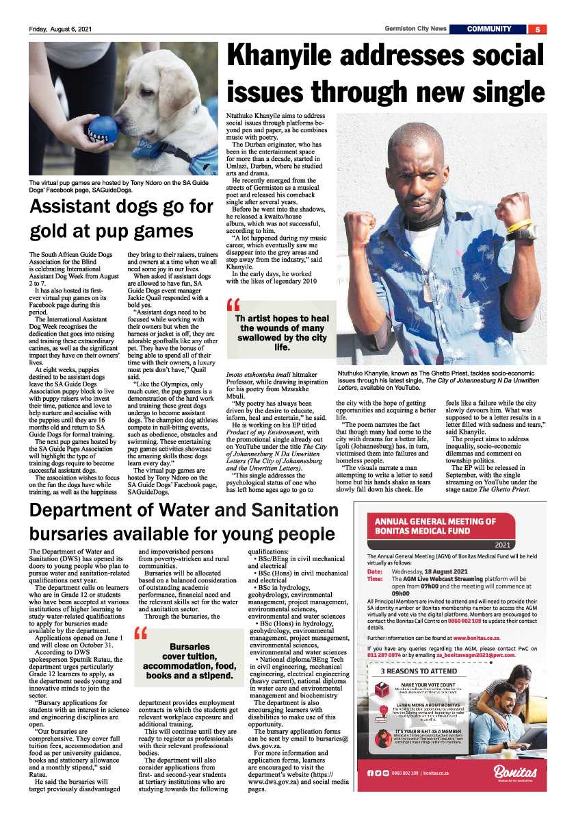 Germiston City News 06 August 2021 page 5