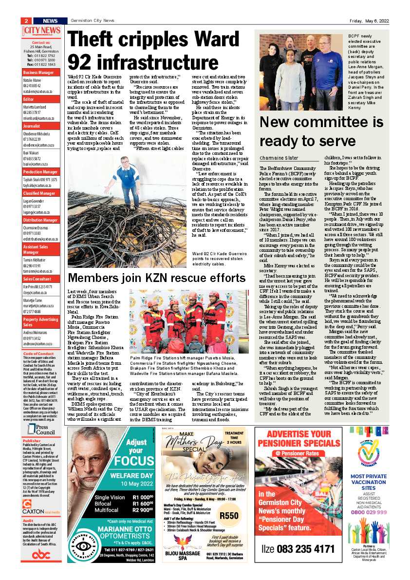 Germiston City News 06 May 2022 page 2