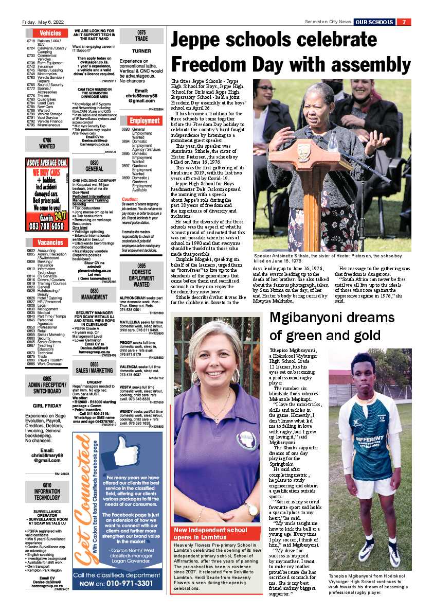 Germiston City News 06 May 2022 page 7