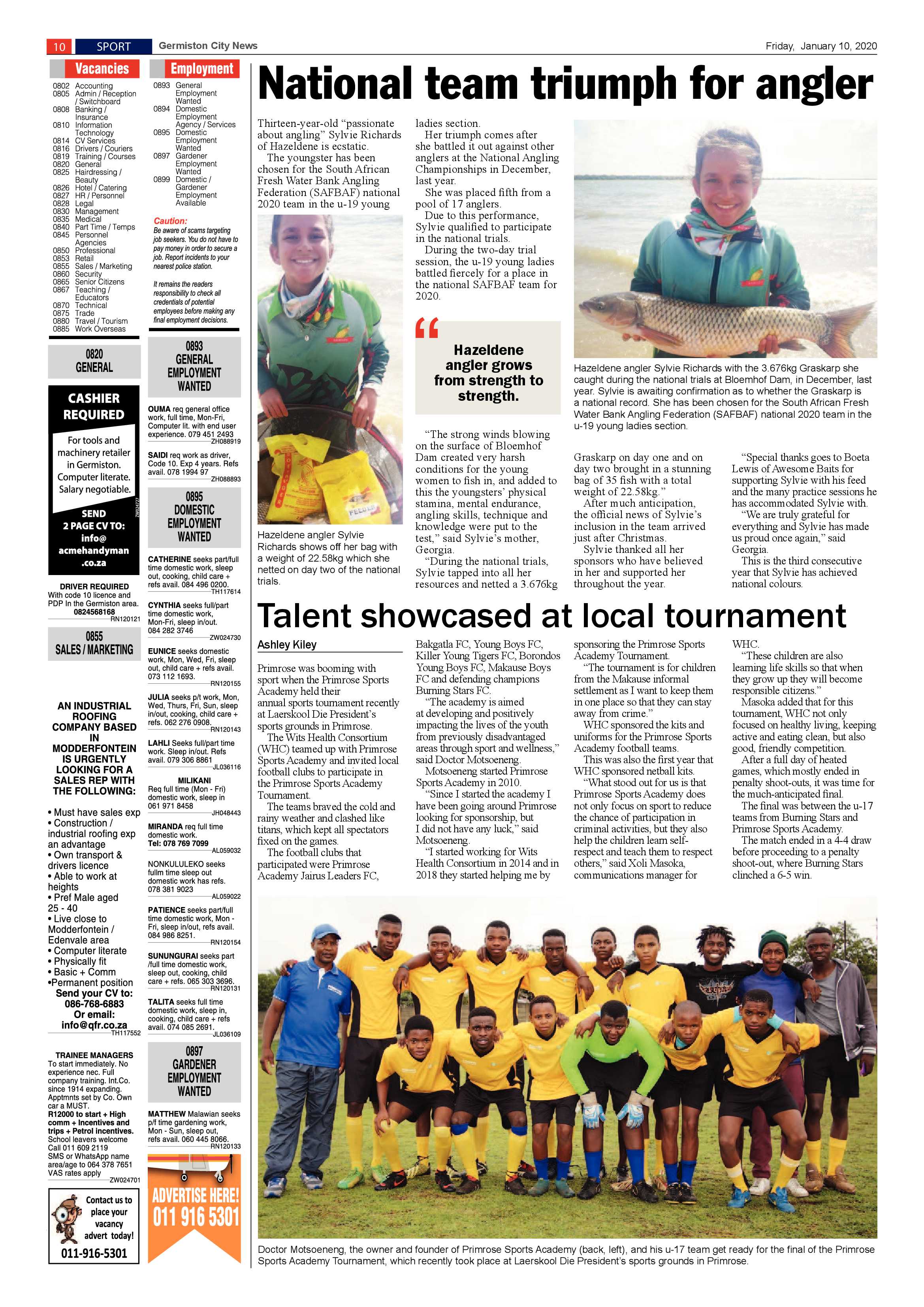 Germiston City News 08 January 2020 page 10