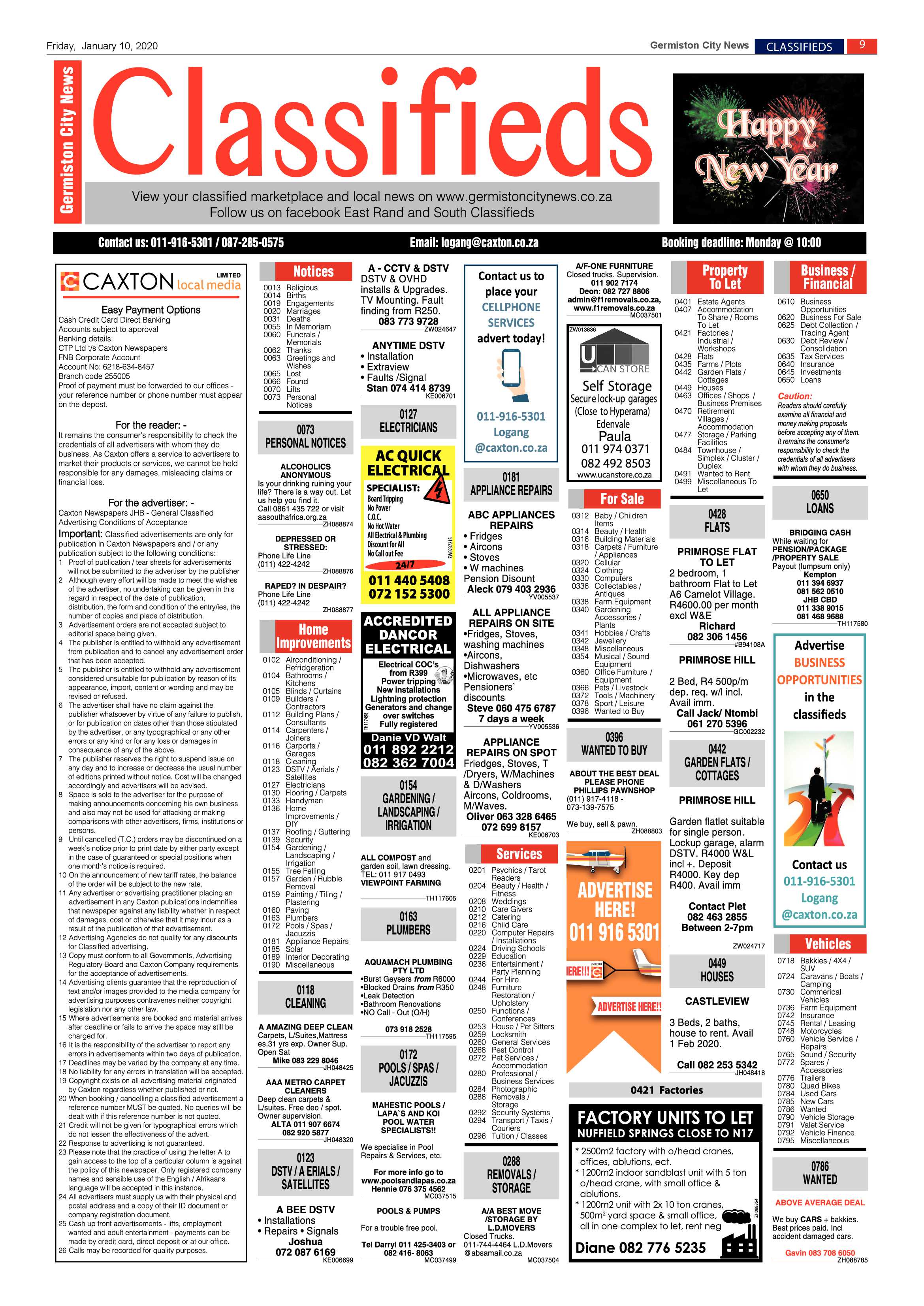 Germiston City News 08 January 2020 page 9