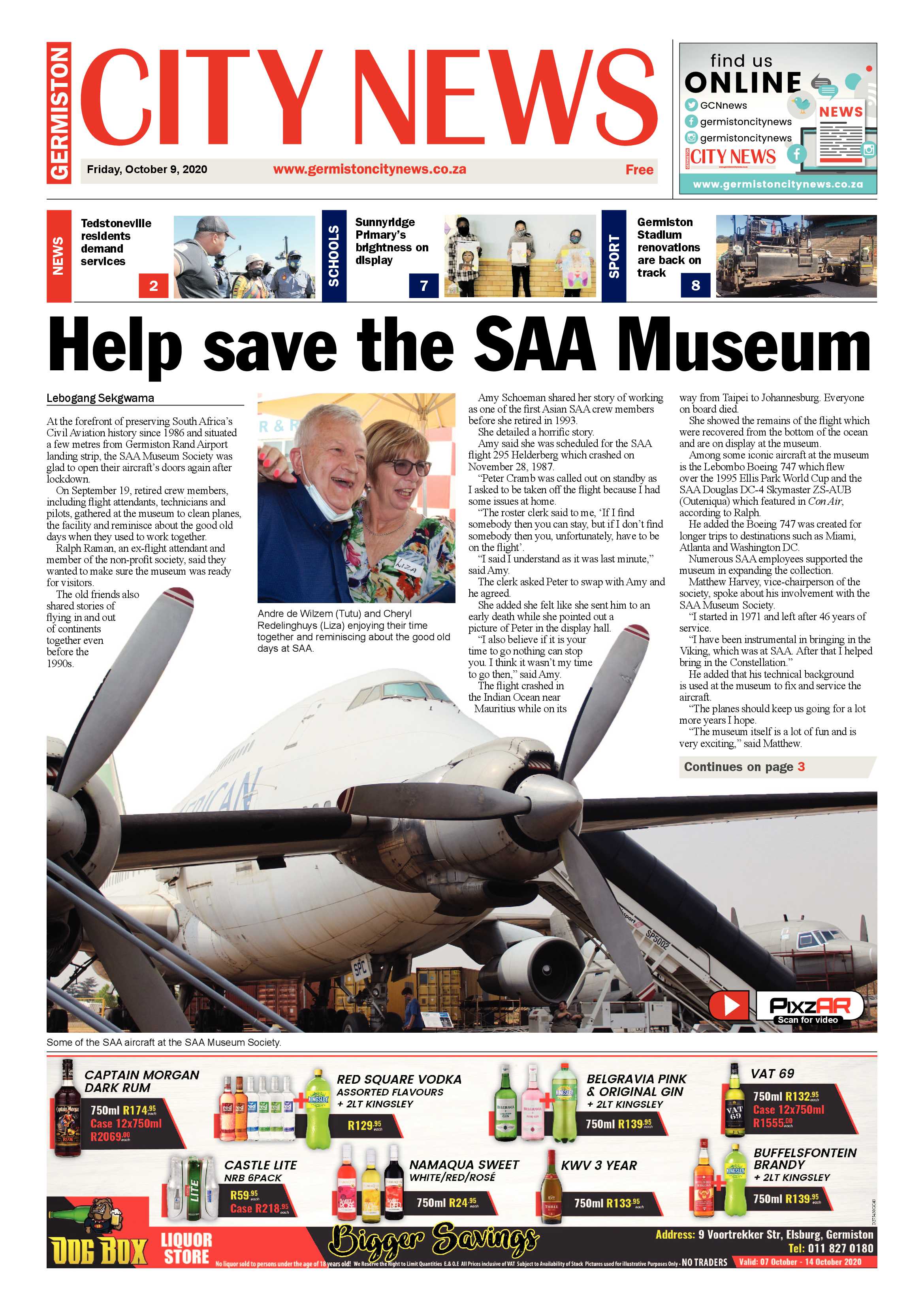 Germiston City News 07 October 2020 page 1