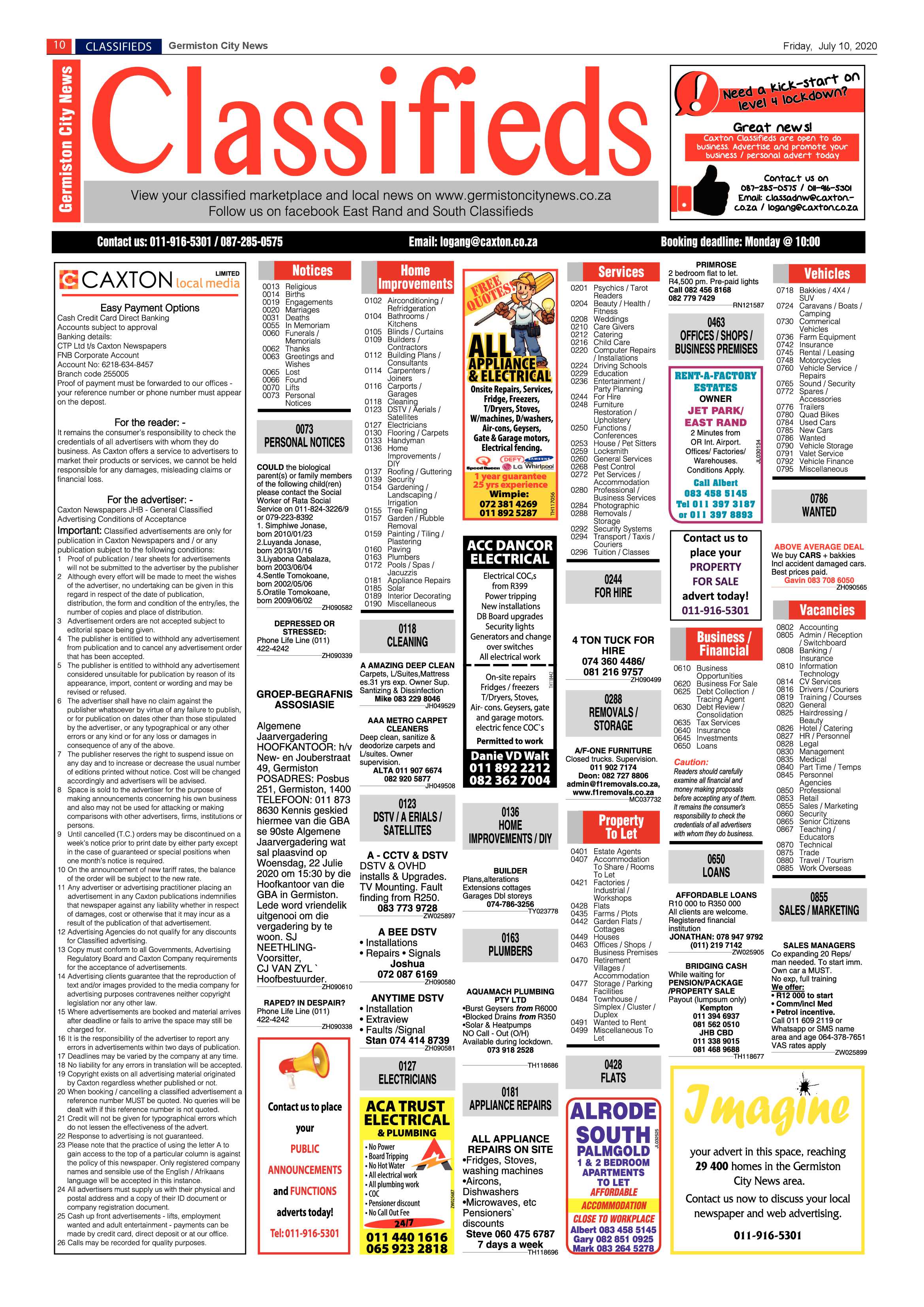 Germiston City News 08 June 2020 page 10