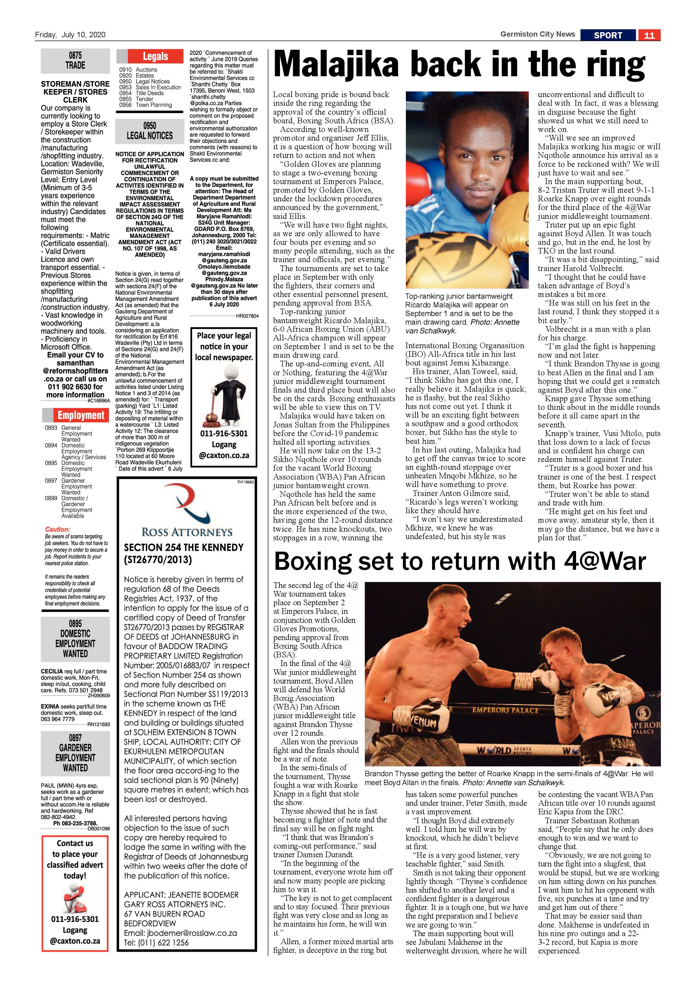Germiston City News 08 June 2020 page 11