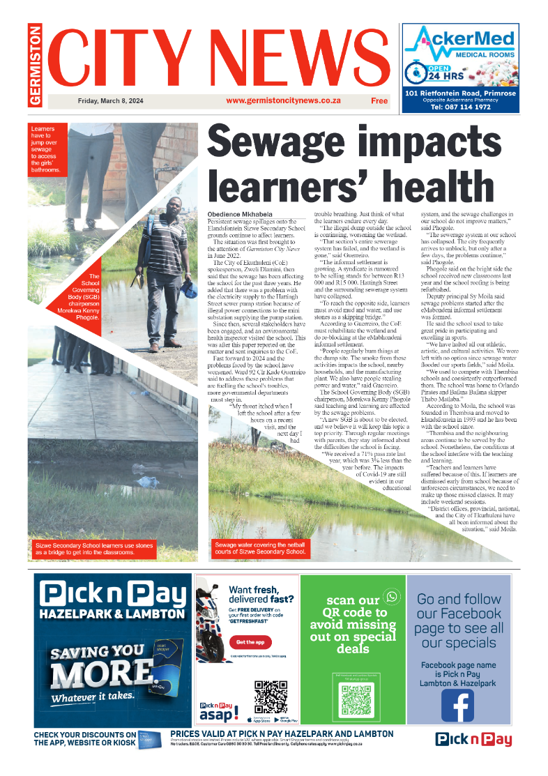 Germiston City News 08 March 2024 page 1