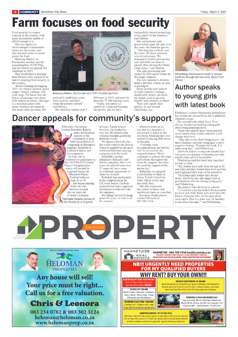 Germiston City News 08 March 2024 page 4