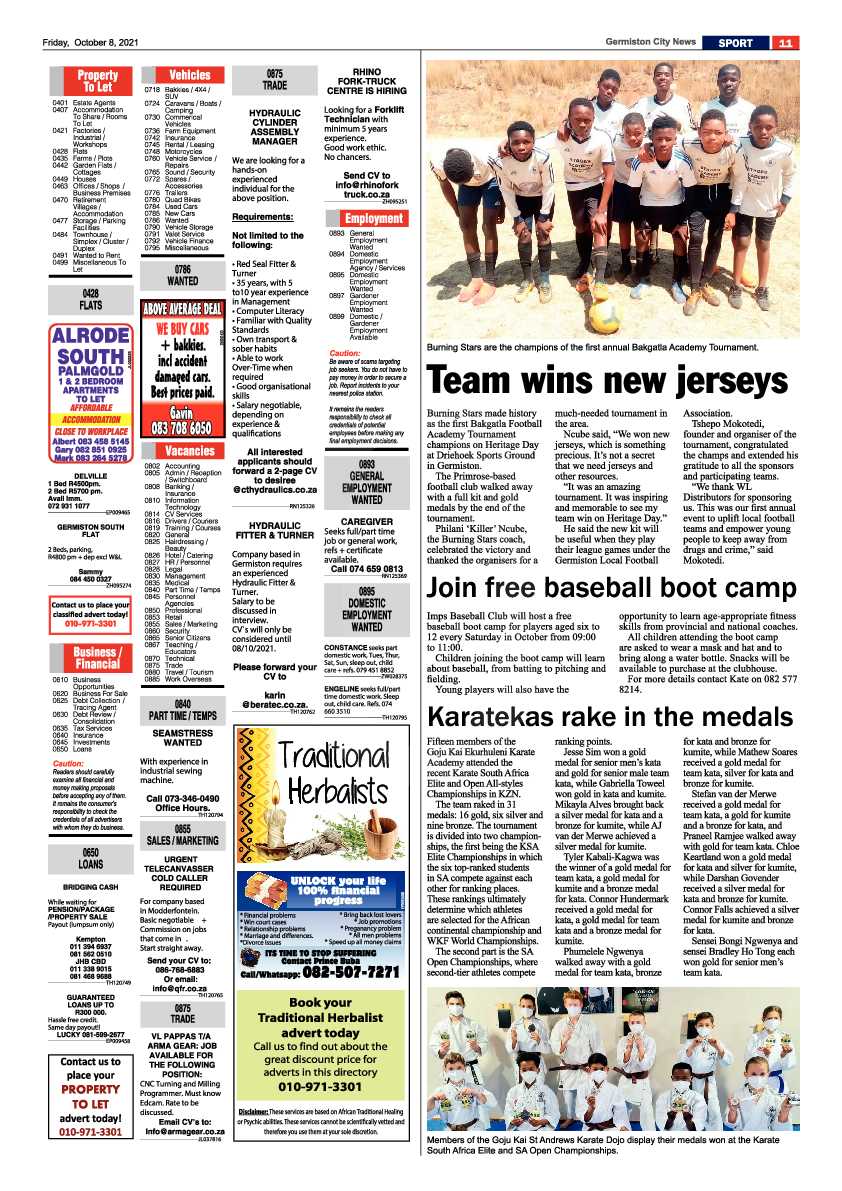 Germiston City News 08 October 2021 page 11