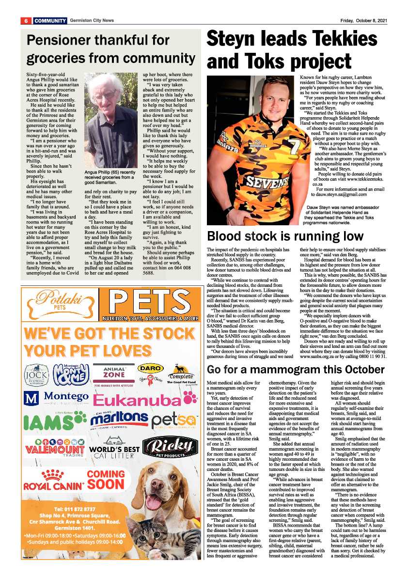 Germiston City News 08 October 2021 page 6