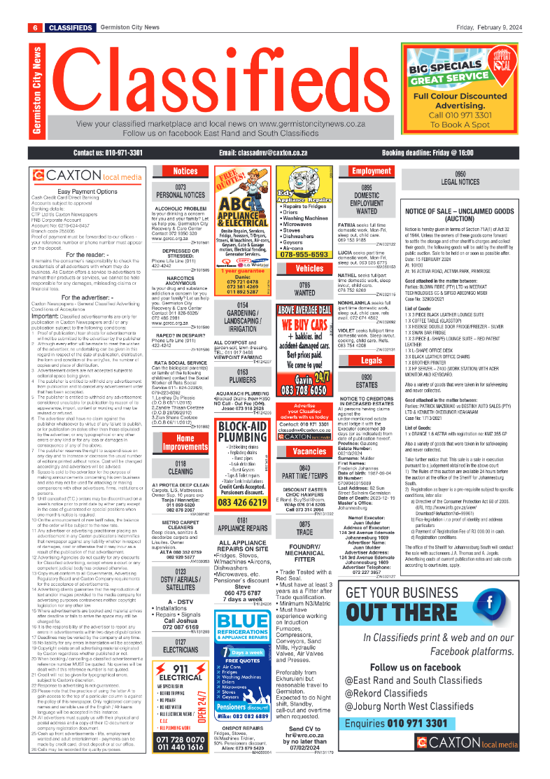 Germiston City News 09 February 2024 page 6