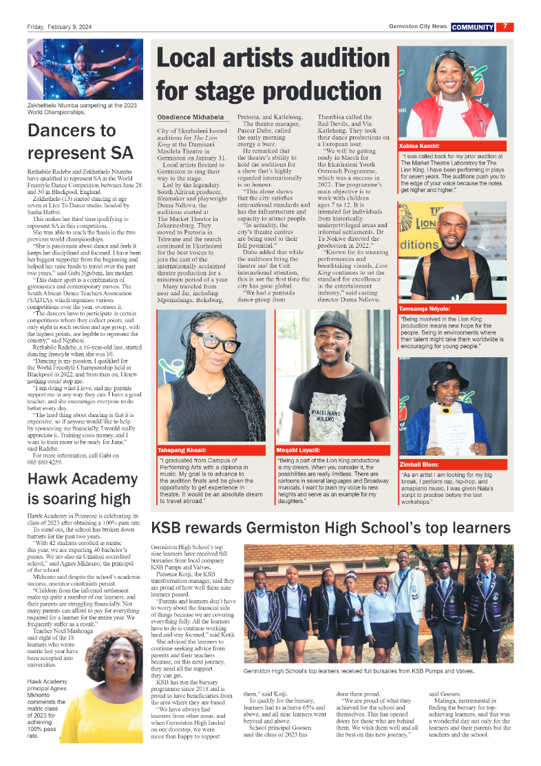 Germiston City News 09 February 2024 page 7
