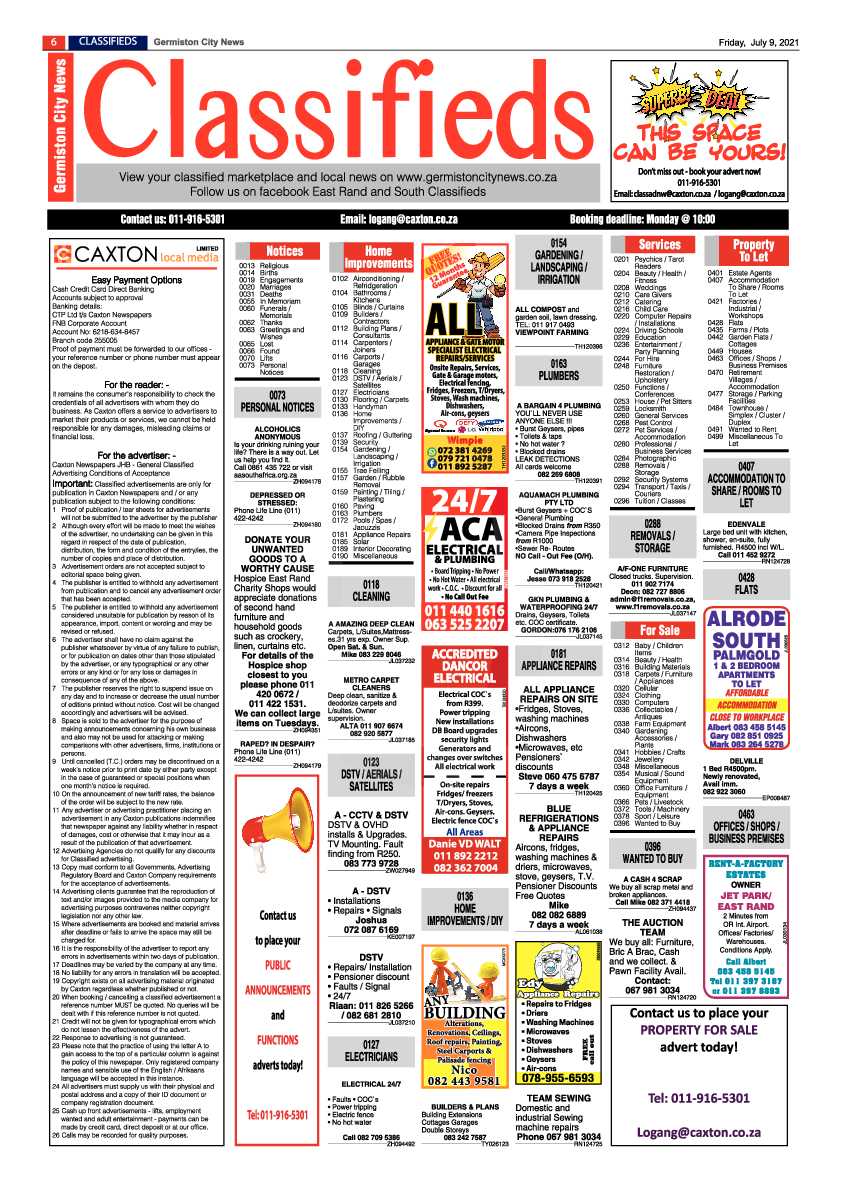 Germiston City News 09 July 2021 page 6
