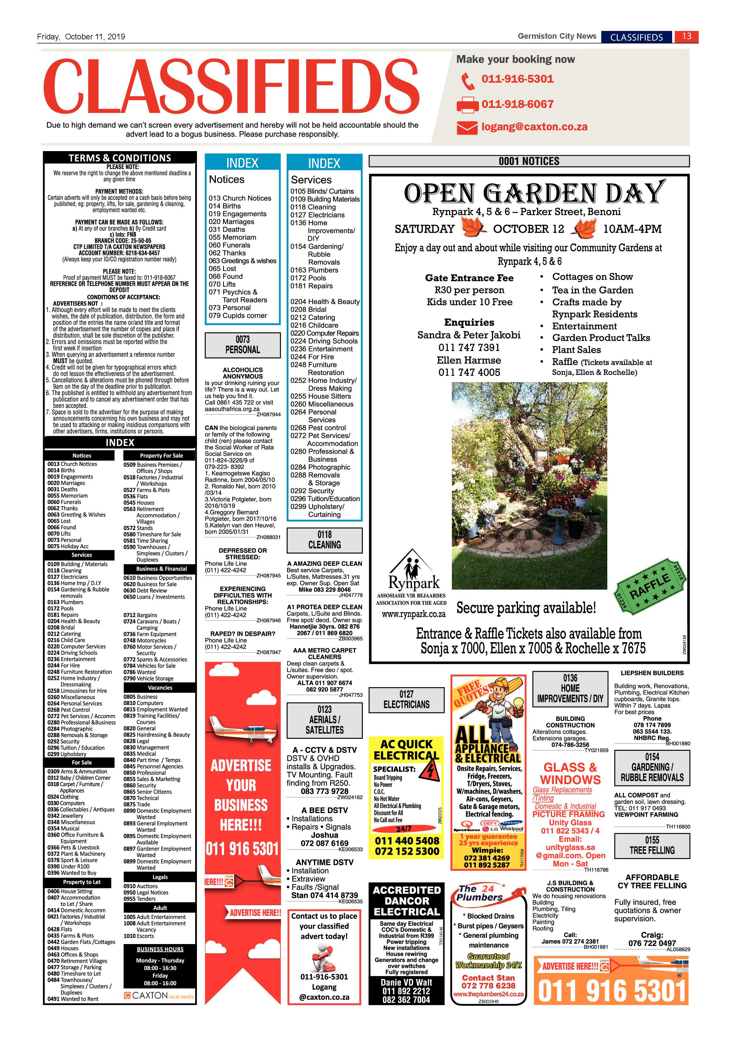 Germiston City News 09 October 2019 page 13