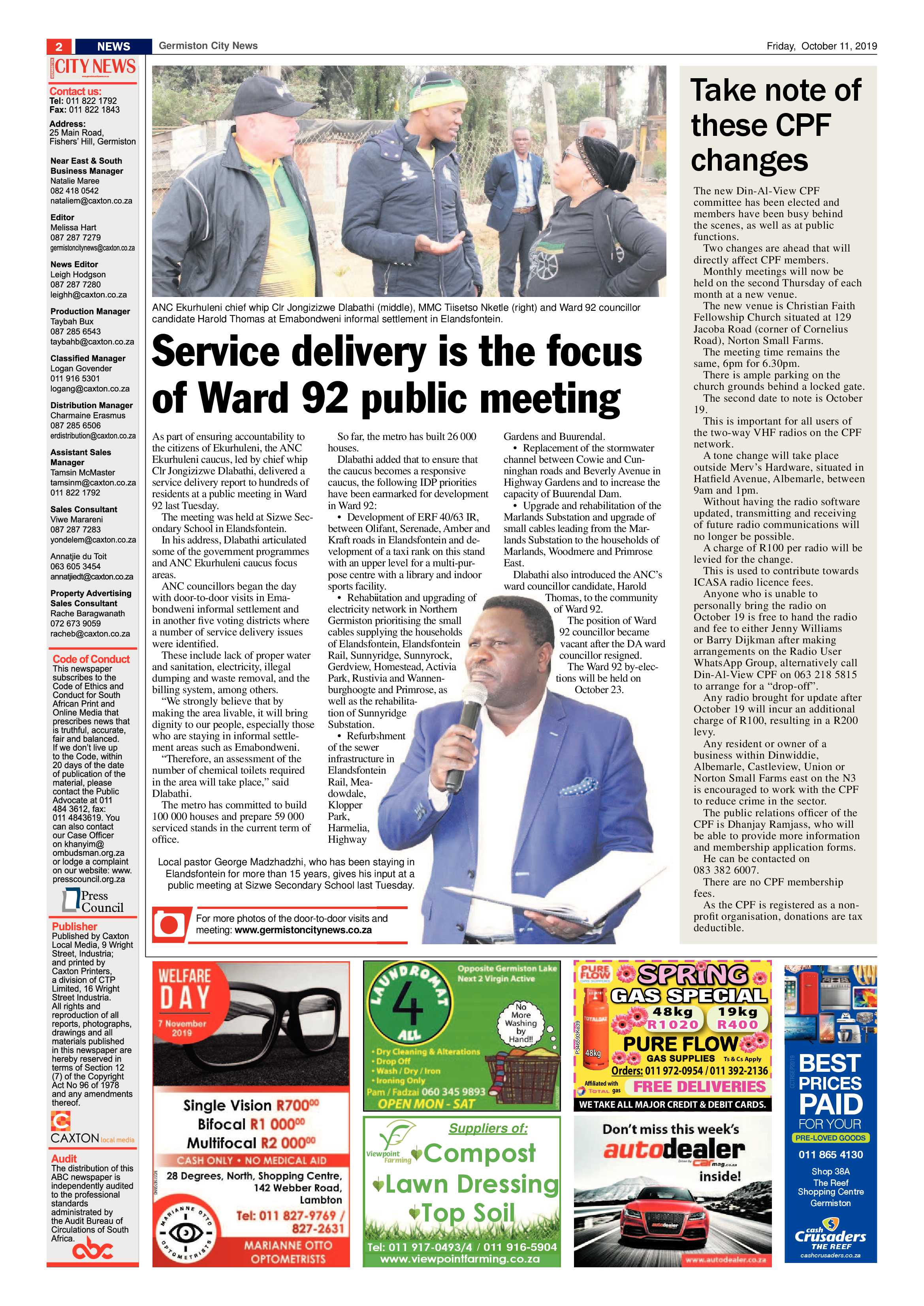 Germiston City News 09 October 2019 page 2