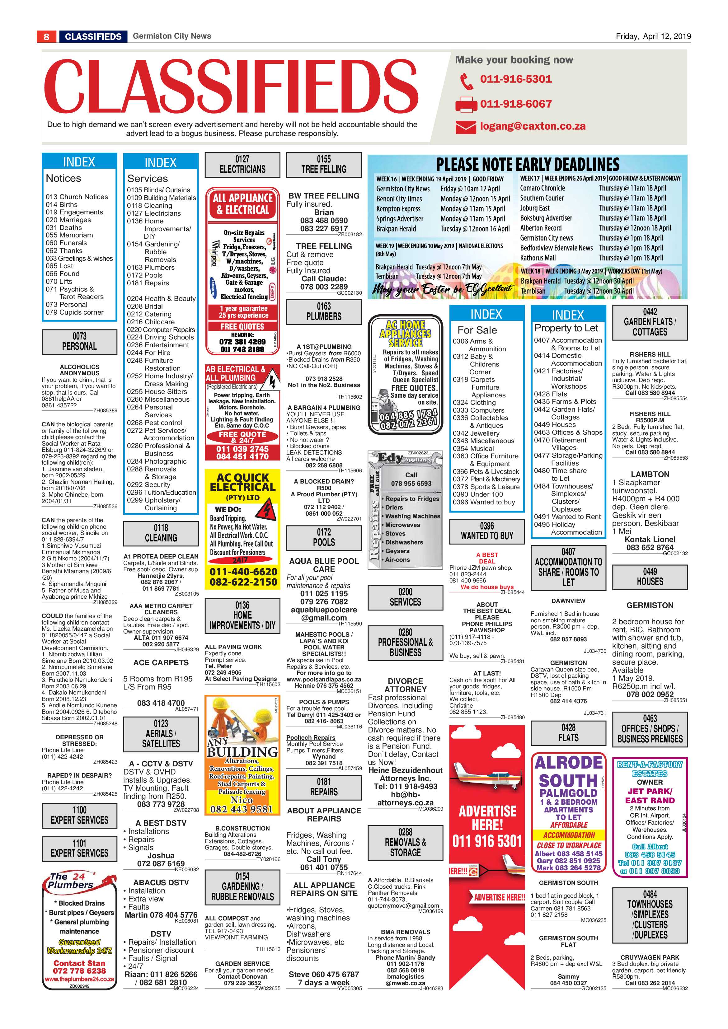 Germiston City News 10 April 2019 page 8
