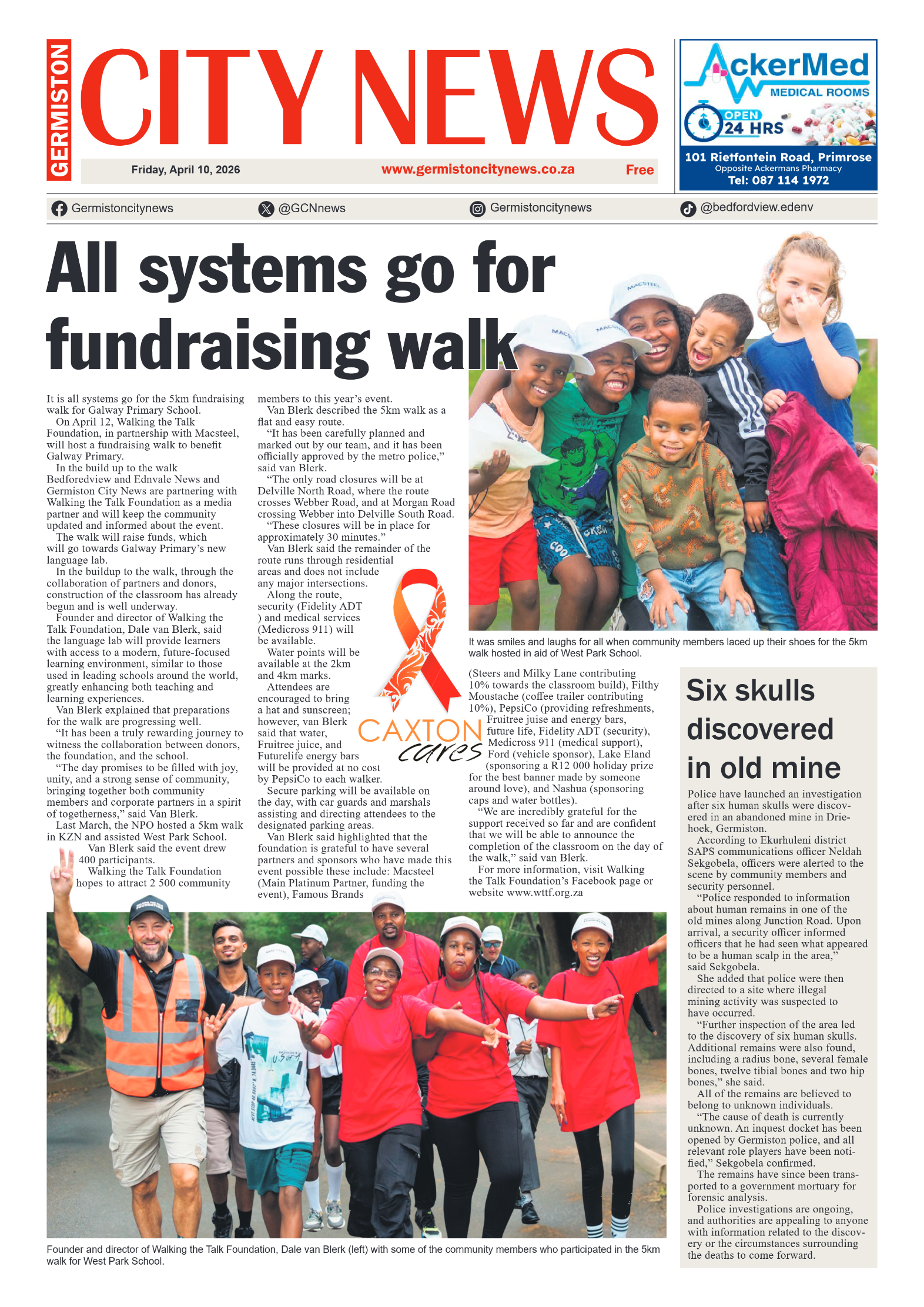 Germiston City News 10 April 2026 page 1