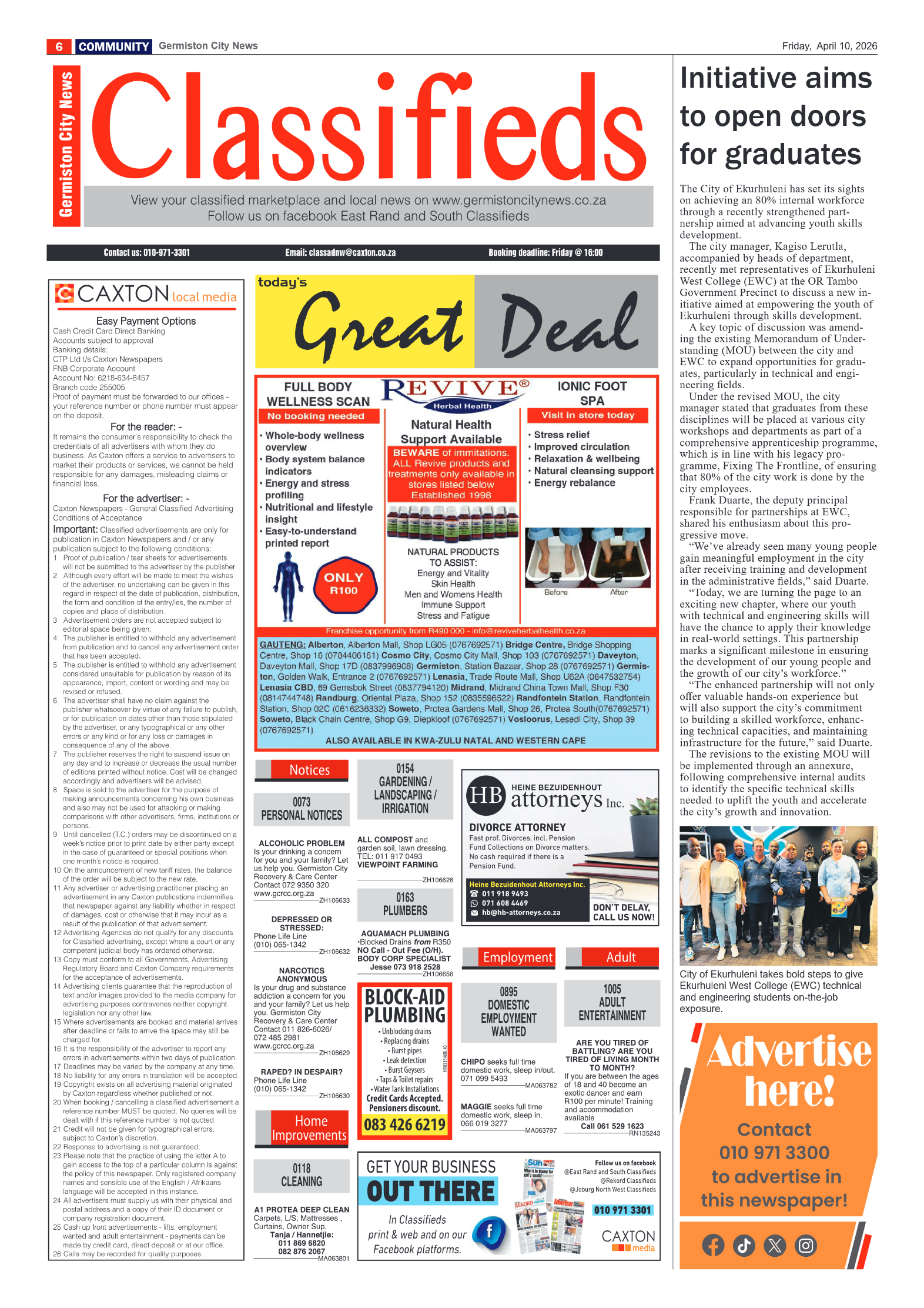 Germiston City News 10 April 2026 page 6