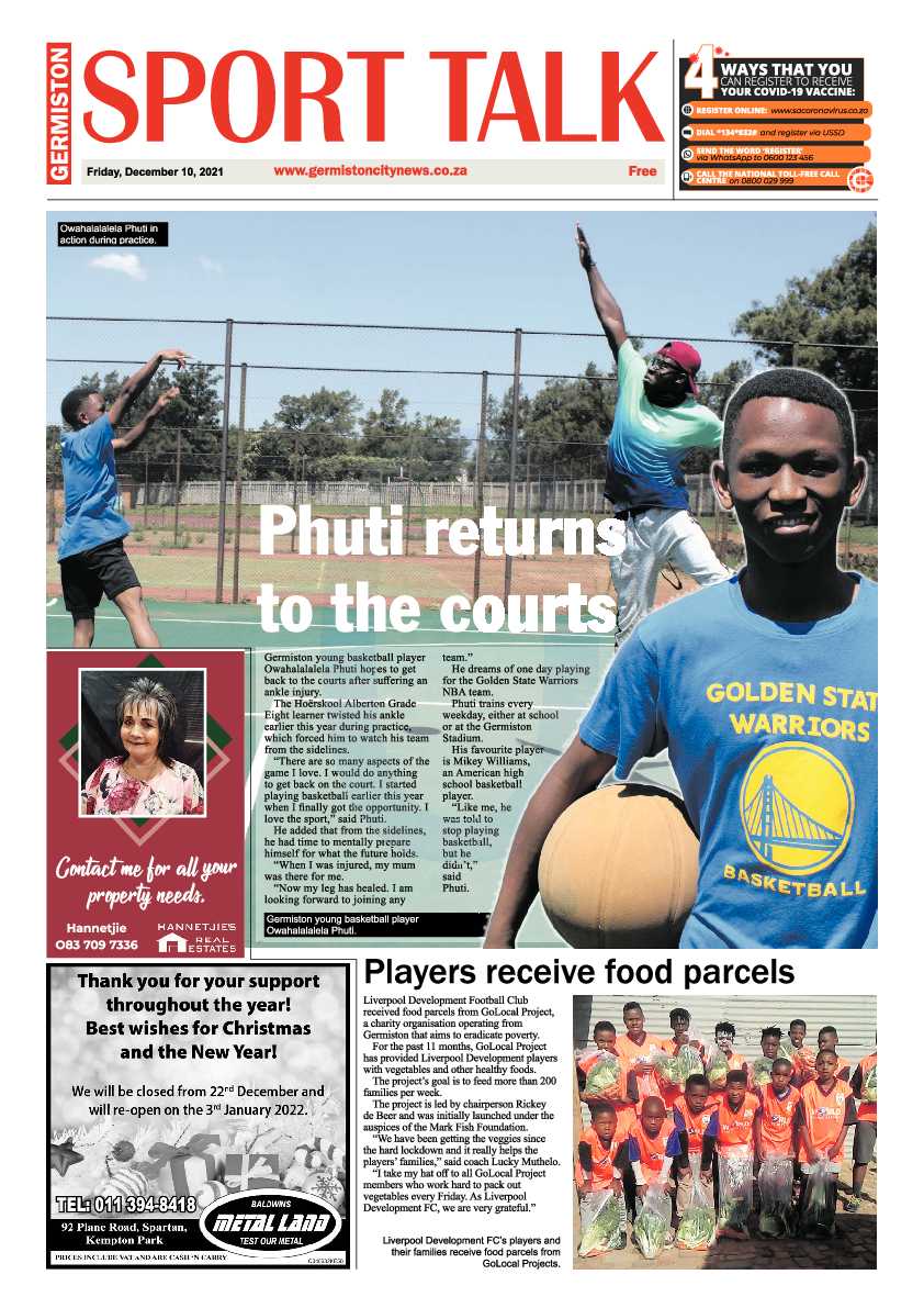 Germiston City News 10 December 2021 page 10
