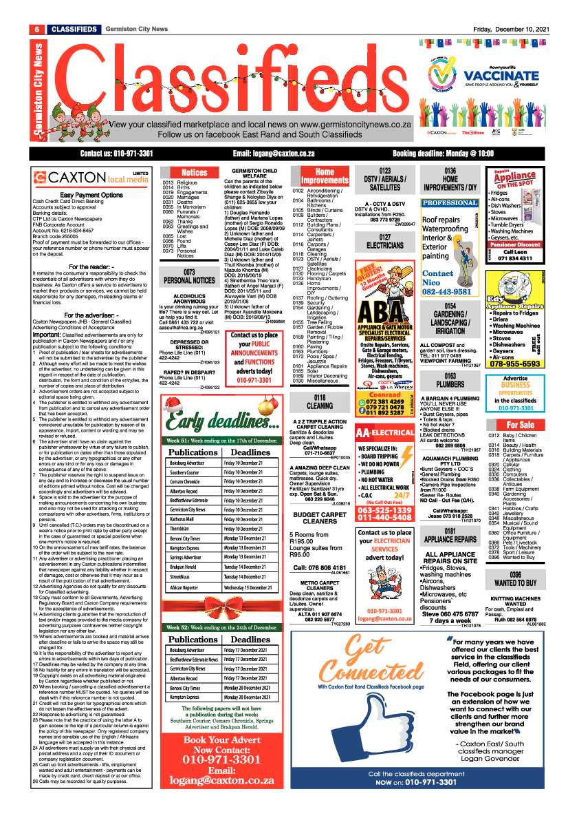 Germiston City News 10 December 2021 page 8