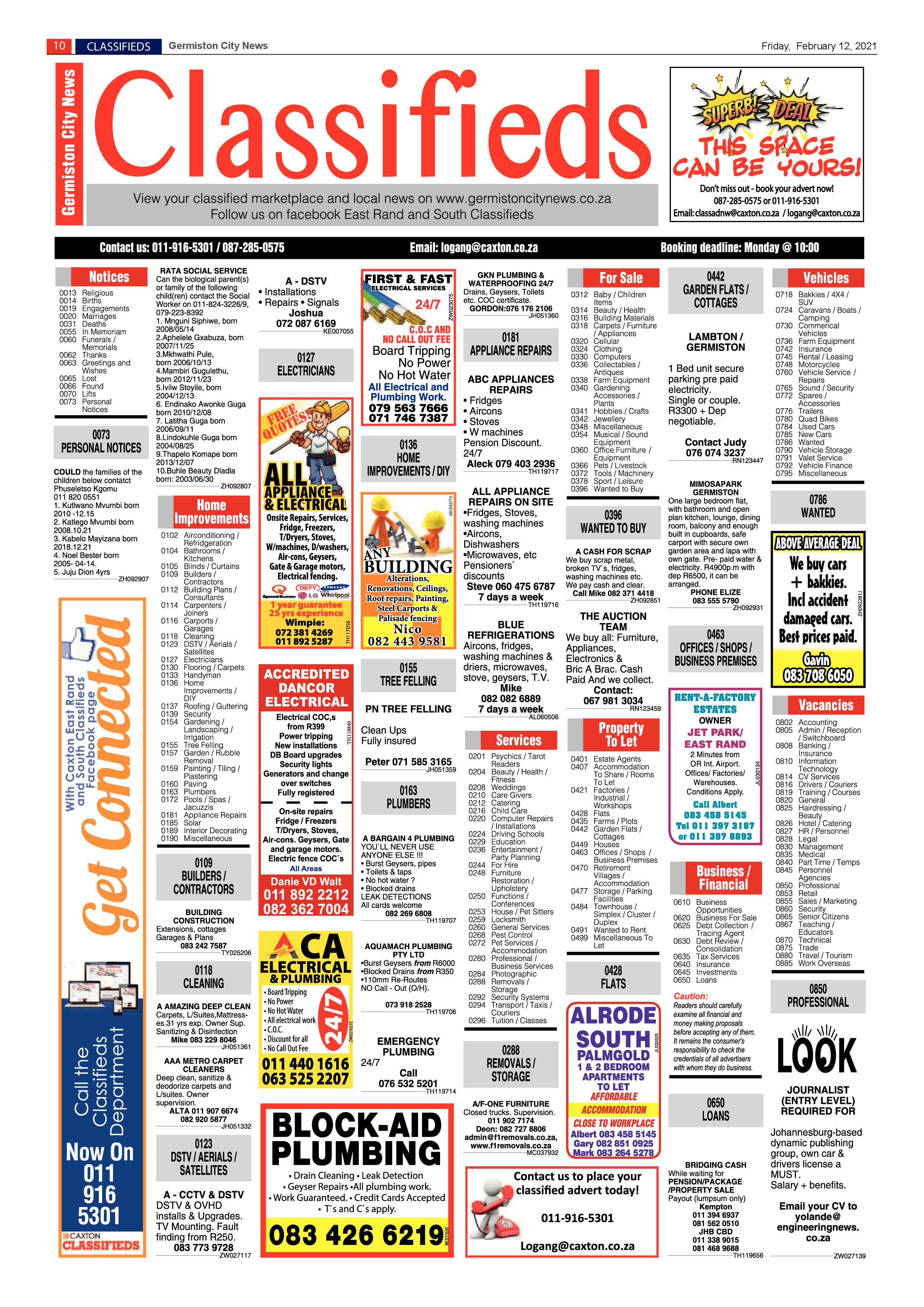 Germiston City News 10 February 2021 page 10